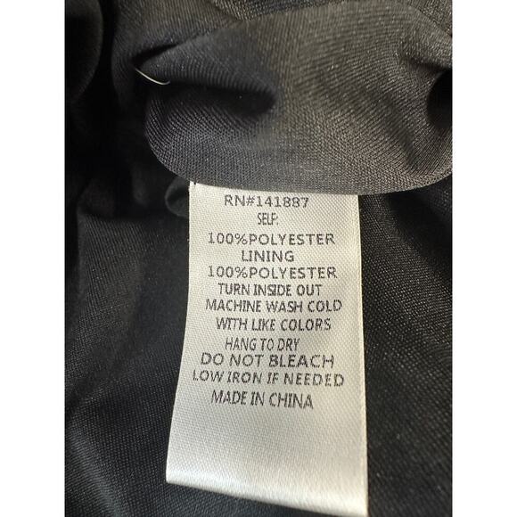 TCEC‎ Black Mini Dress Lacy Witchygoth Rave Spaghetti Strap Y2K Blousy Hem - Picture 11 of 12